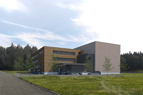 Neubau des Biofarm Gebäudes in Huttwil.